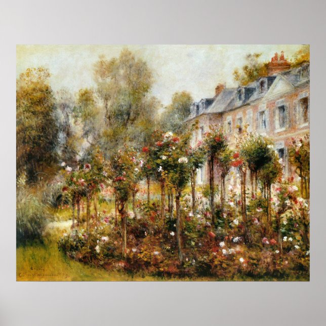 Poster Rosa Garden Wargemont por Renoir (Frente)