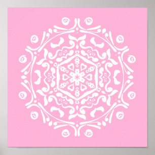 Poster Rosa Mandala