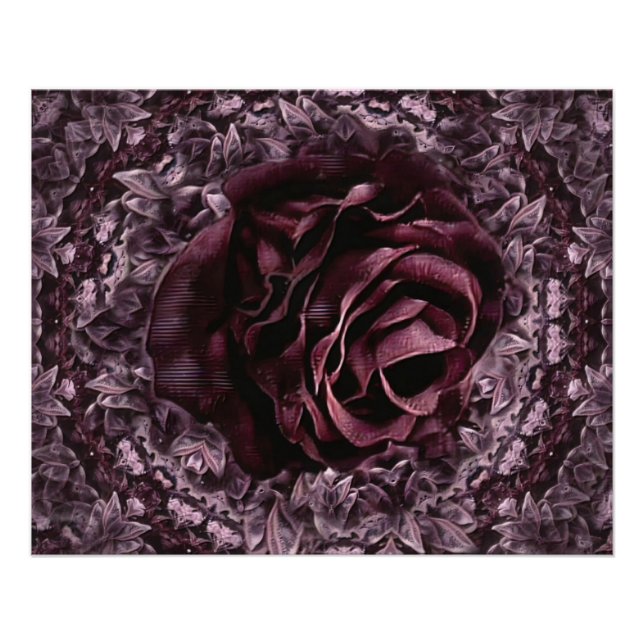 Pôster Rosa Mandala (Frente)