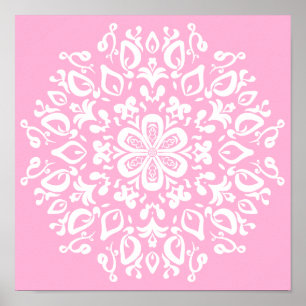 Pôster Rosa Mandala