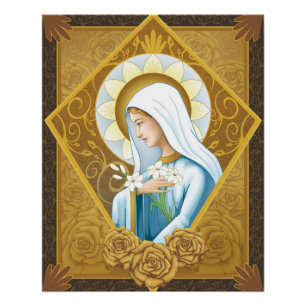 Pôster Rosa místico