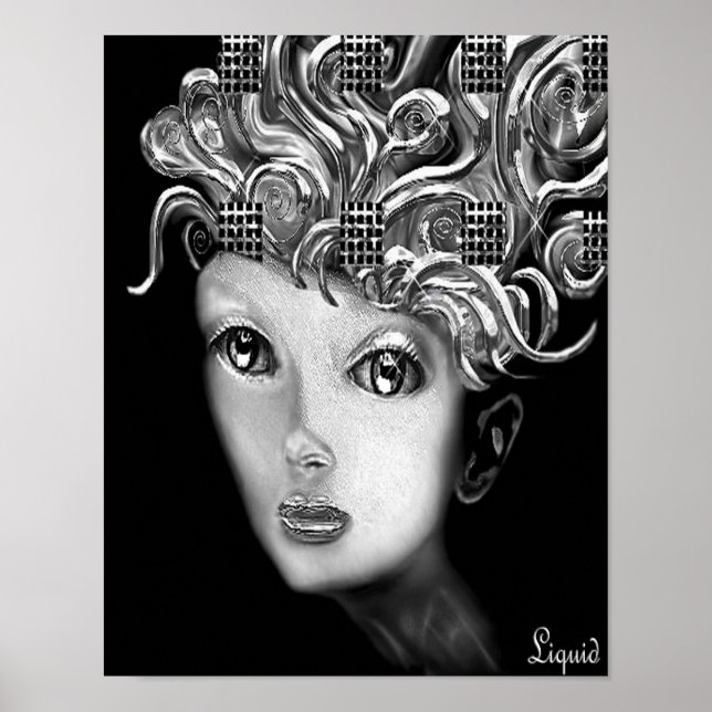 Pôster Rosa na Canvas (Frente)