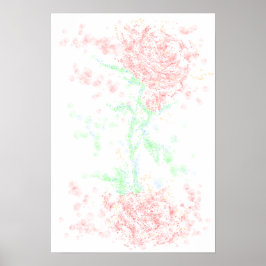 Poster Rosa no vento