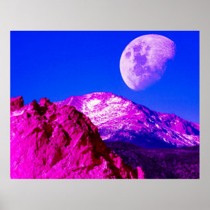 Pôster Rosa Óculos coloridos