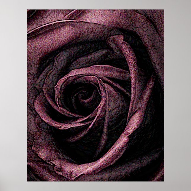 Poster Rosa pintado (Frente)