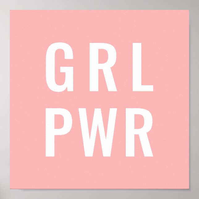 POSTER ROSA PWR GRL (Frente)