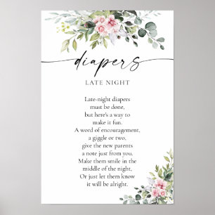 Poster rosa-rosado verde