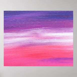 POSTER ROSA ROXO ABSTRATO TEXTURA VIBRANTE