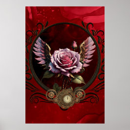 Poster Rosa Steampunk