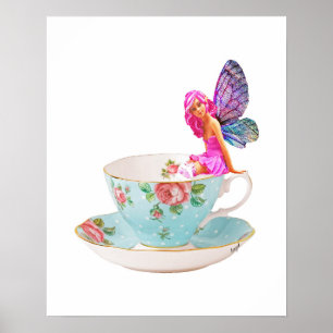 Poster Rosa, Teacup Fairy,
