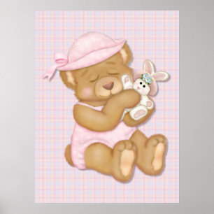 Poster Rosa ursinho