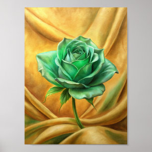 Poster Rosa verde