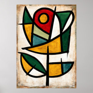 Poster Rosa Verde Midori Bara Abstração Tribal
