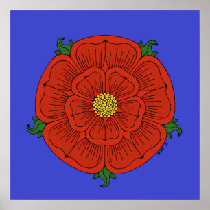 Poster Rosa vermelha de Lancaster