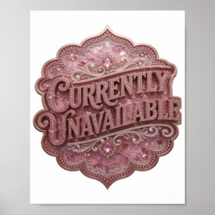 Poster Rosa Vibrante INDISPONÍVEL NO MOMENTO Design de Te