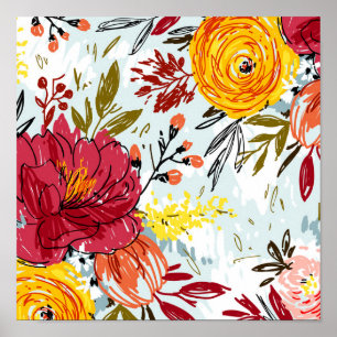 Poster Rosas bonitas