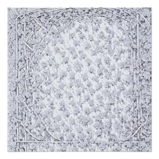 Pôster Rosas brancas B