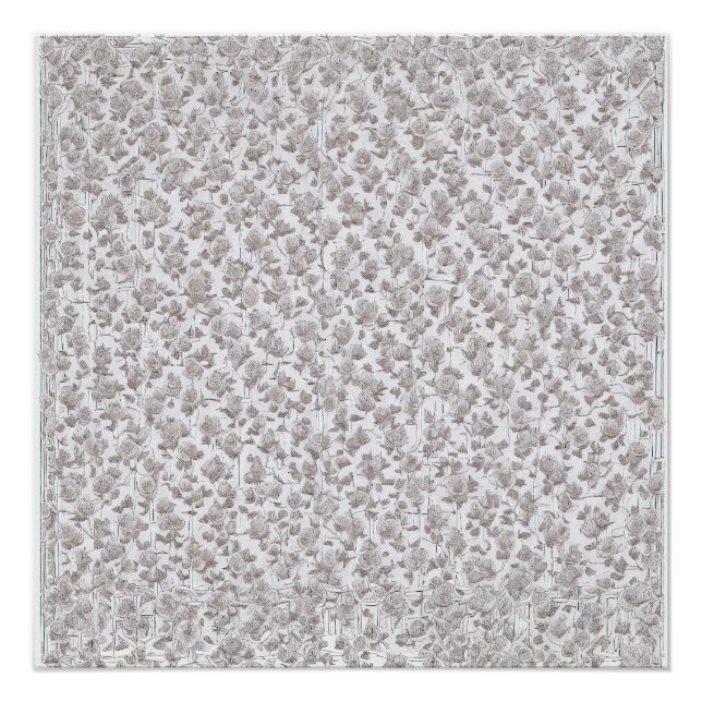 Pôster Rosas brancas D (Frente)