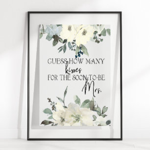 Poster Rosas Brancas de Marfim Adivinhe Quantos Beijos Jo