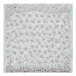 Pôster Rosas brancas F