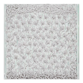 Pôster Rosas brancas F