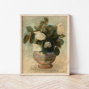 Poster Rosas brancas   Tadeusz Makowski