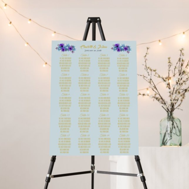 Pôster Rosas De Algodão Até 20 Mesa Wedding Suite (Criador carregado)