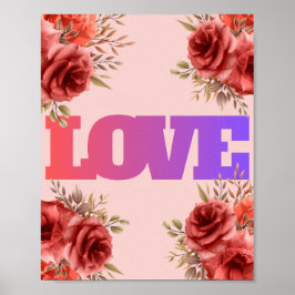 Poster Rosas de amor