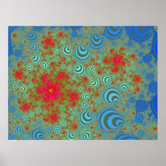 Pôster Rosas de bolhas