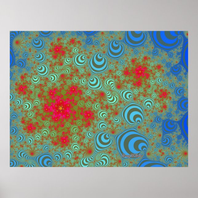 Pôster Rosas de bolhas (Frente)