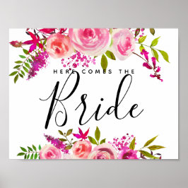 Poster rosas de cristal aqui vem a noiva