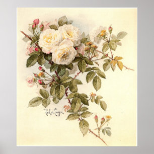 Pôster Rosas de Guinevere de Paul De Longpré