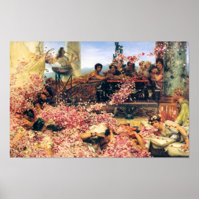 Poster Rosas de Heliogabalus por Lawrence Alma-Tadema (Frente)