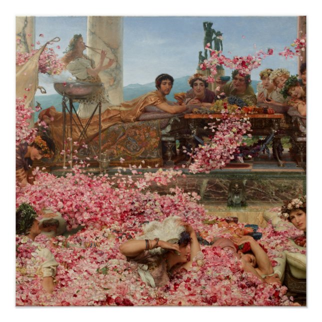 Pôster Rosas de Heliogabalus Sir Lawrence Alma-Tadema (Frente)