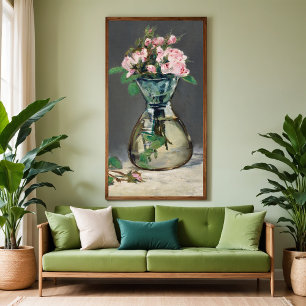 Poster Rosas de Musgo num Vaso