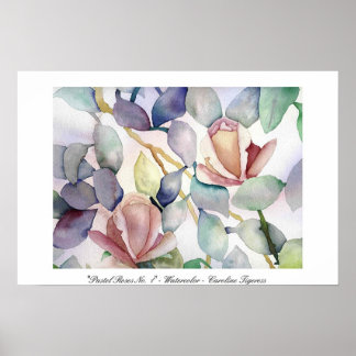 Poster Rosas de Pastel nº 1 - Caroline Tigeress