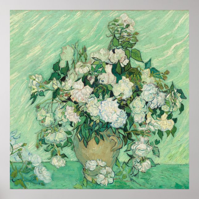 Poster Rosas de Vincent Van Gogh (Frente)