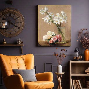 Poster Rosas e lírios