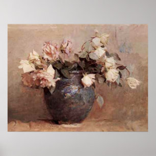 Pôster Rosas pálidos