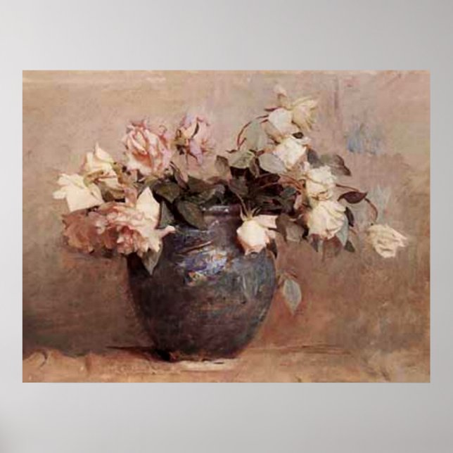 Pôster Rosas pálidos (Frente)