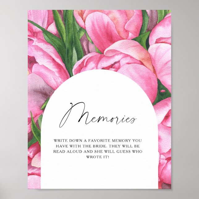 Poster Rosas peônia - memórias com a noiva (Frente)