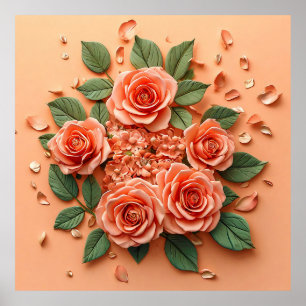 Poster Rosas Rosa
