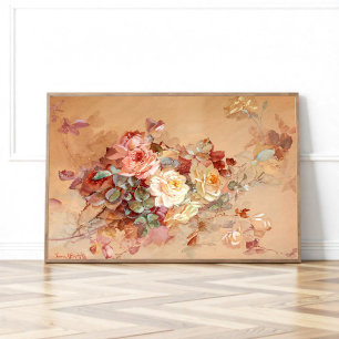 Poster Rosas rosa e amarelas
