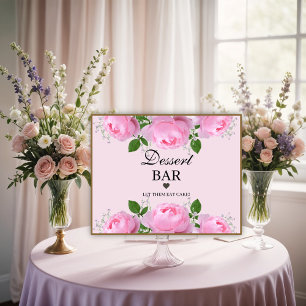 Poster Rosas Rosa Fragrantes, Bar de Sobremesa