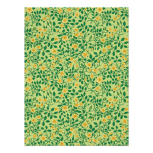 Pôster Rosas selvagens em amarelo e verde