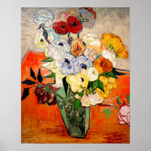 Poster Rosas Van Gogh e Anemones