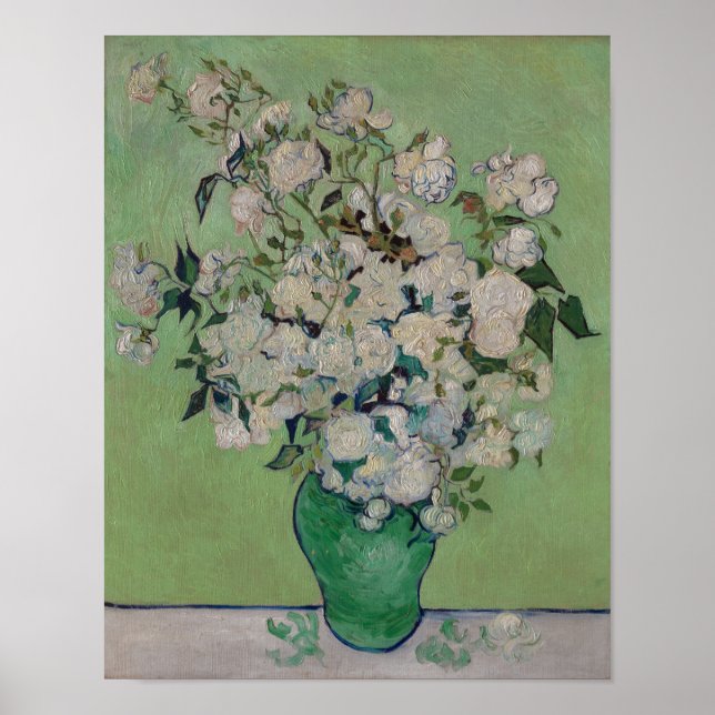 Poster Rosas Van Gogh Pintura Floral (Frente)