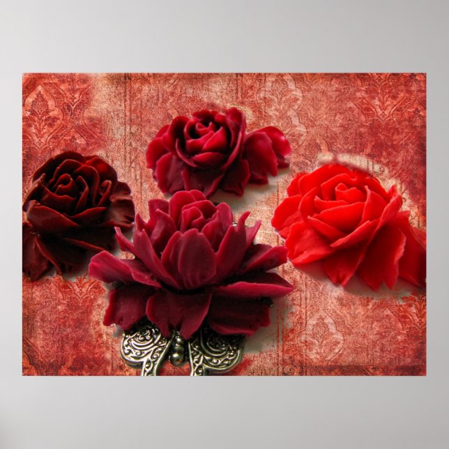Poster Rosas vermelhas (Frente)