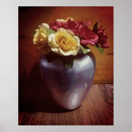 Poster Rosas vermelhas e amarelas