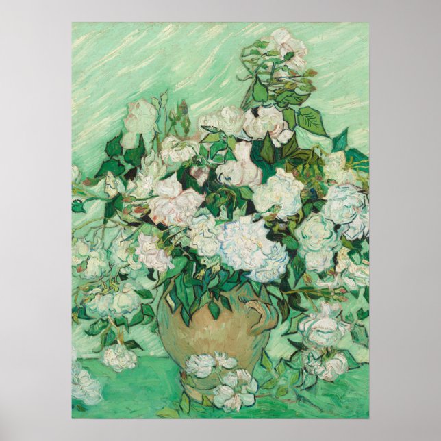 Poster Rosas - Vincent van Gogh (Frente)